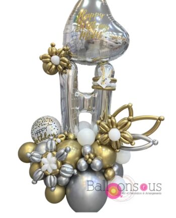 Birthday Stand with Big Letter