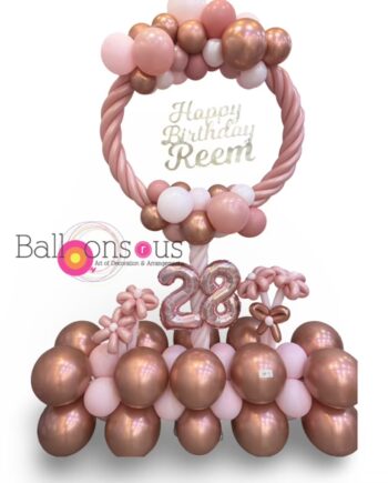 Birthday Stand with customized Nsme